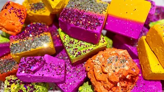 40 Dyed Blocks of BSN 🩷🧡💛💚 | Gym Chalk ASMR | Thank You for 16k 🤩