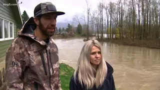 Home dangerously close to falling in river