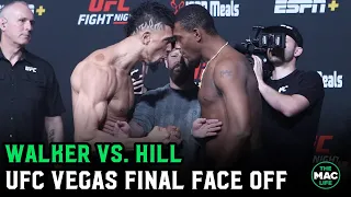 Johnny Walker vs. Jamahal Hill Intense Final Face Off: "You ready for this!?"