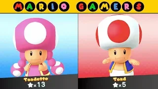 Mario Party 10 - Airship Central - Toadette vs Toad | MarioGamers