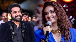 Jr NTR admires Keerthy Suresh's inspiring speech at the South Movie Awards 2023