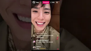 โบกอม PARK BO GUM Live IG (18/04/2024) #parkbogum #bogummy #박보검