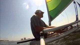 Hobie 14 flying