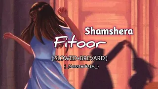 Fitoor / Hindi | Shamshera | Arijit Singh ~ { slowed+Brevard} lofi Song ~ ♥️✨🎧  ~ Marathi prem •