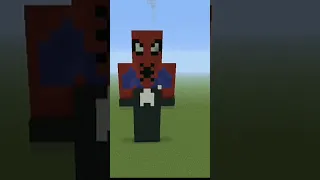 Spiderman pixel art Minecraft