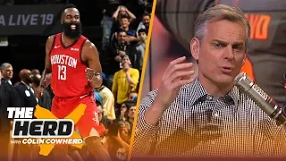 Colin Cowherd rebuffs claims that James Harden is the best offensive player ever | NBA | THE HERD