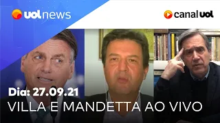 Villa e Mandetta analisam mil dias de governo Bolsonaro e caso Prevent Senior | UOL News (27/09/21)
