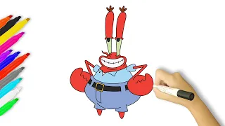 How to Draw Mr. Krabs | Spongebob