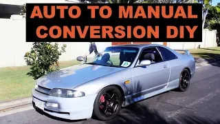 SKYLINE R33 TURBO | Manual transmission swap DIY