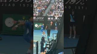 Novak Djokovic Attempts a Slam Dunk #tennis #basketball #ausopen