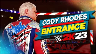 WWE 2K23 : Cody Rhodes ENTRANCE!