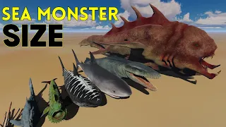 3D Sea Monsters Size Comparison || BLOOP Vs EL GRAN MAJA Vs JULIA ? Which one is the Largest Monster