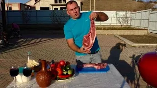 GRILLED MEAT, STEAK  Caucasus style. ENG SUB