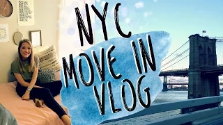 NEW YORK CITY MOVE IN VLOG | College Move in Vlog 2016!