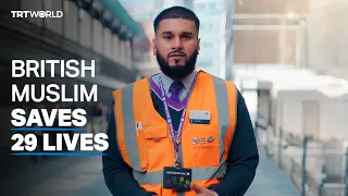 British Muslim rail worker honoured as a 'hero' for saving 29 lives