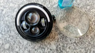 How to clean projector light from inside