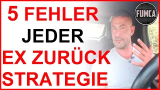 5 Fehler jeder Ex zurück Strategie