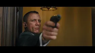 Daniel Craig in Skyfall - shot and eye