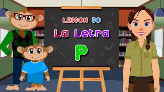 Spanish for Kids - The Letter P | Spanish Safari Show Lesson 50