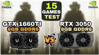 GTX 1660 Ti vs RTX 3050 | 15 Games Tested | Which Perform Better ?