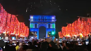 Celebrate Happy New Year 2020.Paris Gate, Paris, France.