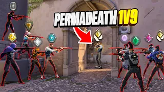 1 RADIANT VS 9 ALL RANKS with PERMADEATH!
