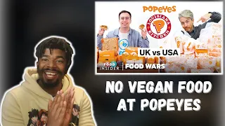 AMERICAN REACTS TO US vs UK Popeyes | Food Wars