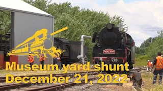 Canberra Railway Museum - Picnic Train arrival and yard shunt, December 21 2022