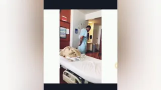 Тони Фергюсон в больнице танцует с капельницей