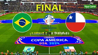 BRAZIL vs CHILE - Copa America 2024 Final | Full Match All Goals | Live Football Matc