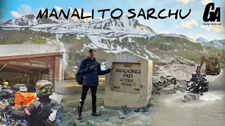 MANALI TO SARCHU, BARALACHA LA PASS / VLOG:-5 || JHARKHAND TO LADAKH RIDE 2021