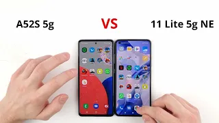 Samsung A52S 5G vs 11 Lite 5G NE SPEED TEST