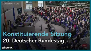 Konstituierende Sitzung 20. Deutscher Bundestag