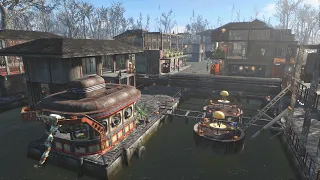 Fallout 4 - EGRET TOURS MARINA - Settlement build tour - NO MODS