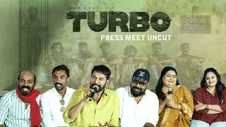 Turbo Press Meet Uncut | Mammootty | Vysakh | Raj B Shetty | Midhun Manuel Thomas | Bindu Panicker