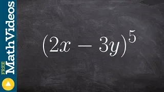 How to find the third term of a binomial expansion to the fifth power