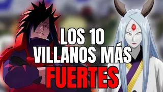 LOS 10 VILLANOS MÁS FUERTES DE NARUTO🔥|Te lo resumo #Nicoojeje