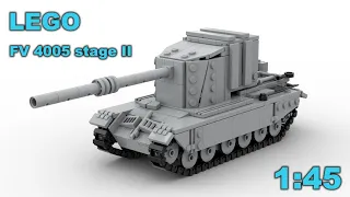 LEGO FV 4005 stage II tank destroyer in minifig scale