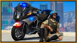 GTA 5 Roleplay - I AM BIKER COP ON DUTY | RedlineRP