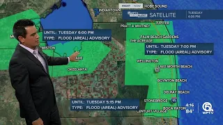 Multiple flood advisories in effect for Palm Beach County