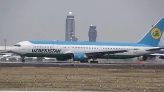 Uzbekistan Airways Boeing 767-300ER UK67001 Takeoff from NRT 34L