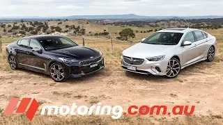 2018 Holden Commodore VXR v Kia Stinger GT | motoring.com.au