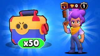 Shoppo 50 MEGA BOX in un Account APPENA CREATO! *15 NUOVI BRAWLER* Box Opening Brawl Stars ITA!