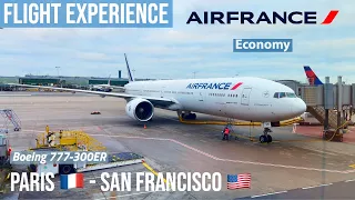 FLIGHT EXPERIENCE  AIR FRANCE  B777-300ER  Paris 🇫🇷 to San Francisco 🇺🇸  Economy Class