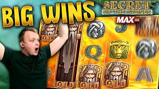 BIG WINS on Secret of the Stones - 2 Bonuses!