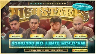 SUPER HIGH STAKES $100/200/400 w/ Mariano, Nik Airball, Wesley, Andy, Charles, Bobo & Brad