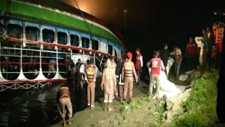 Raw: Bangladesh Ferry Disaster Death Toll at 70
