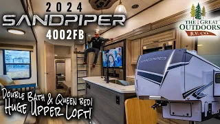 NEW 2024 Bunk Loft SANDPIPER w/ 2 Queen Bedrooms, 2 Full Baths! - 2024 Sandpiper 4002FB