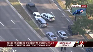 Large police presence in downtown Orlando causes multiple traffic diversions