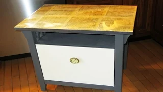 How to Decoupage Vintage Book Pages on Furniture